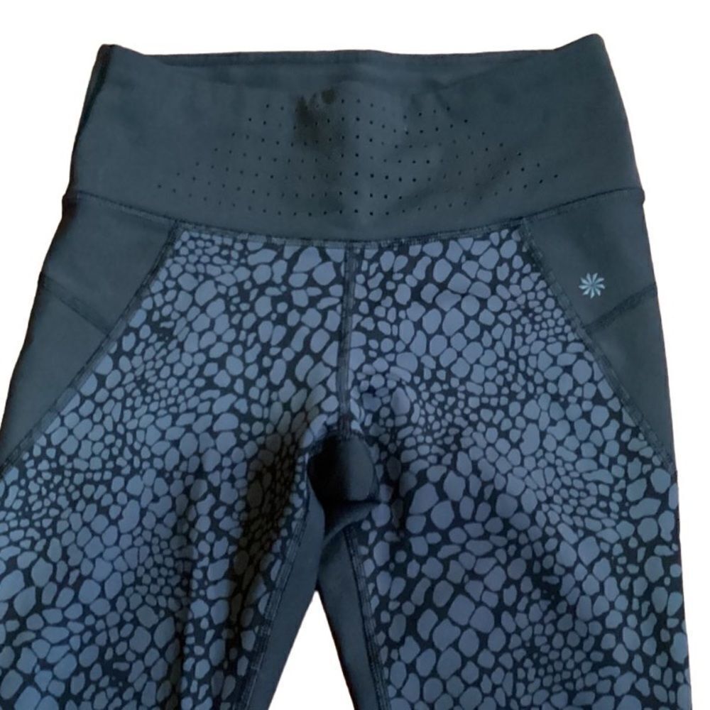 Athleta Crocodile Stealth TruCool Capri Leggings Small - Picture 6 of 16